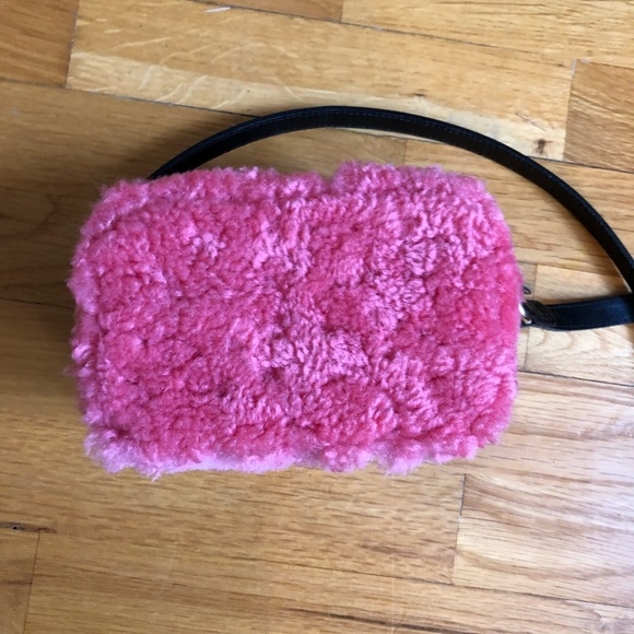 Sandro faux fur and leather purse - Picture 3 of 6